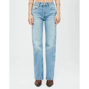 NEW RE/DONE 90's high rise loose jean in distressed